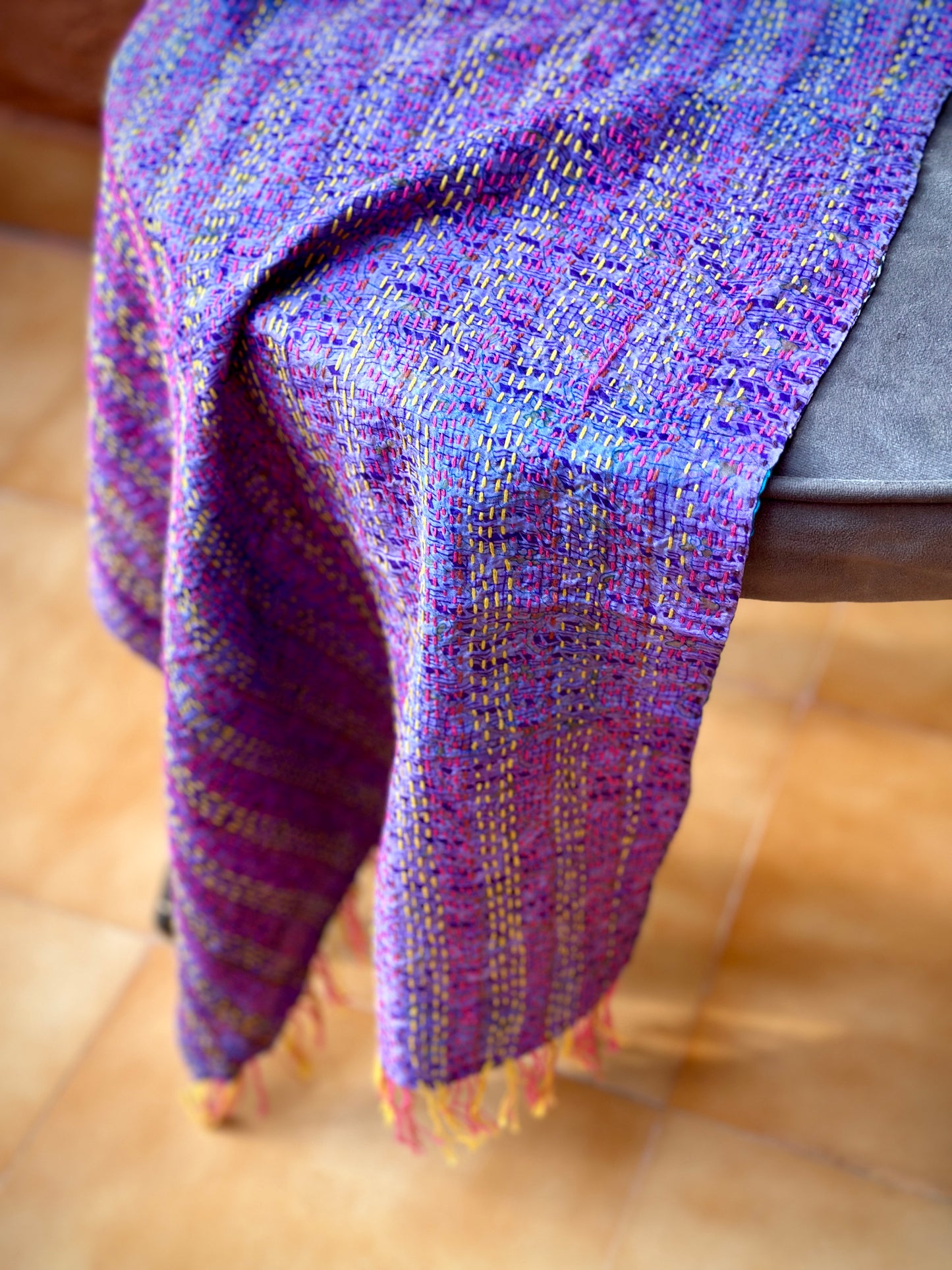 Violets & Lavender Two Way Pastiche Scarf