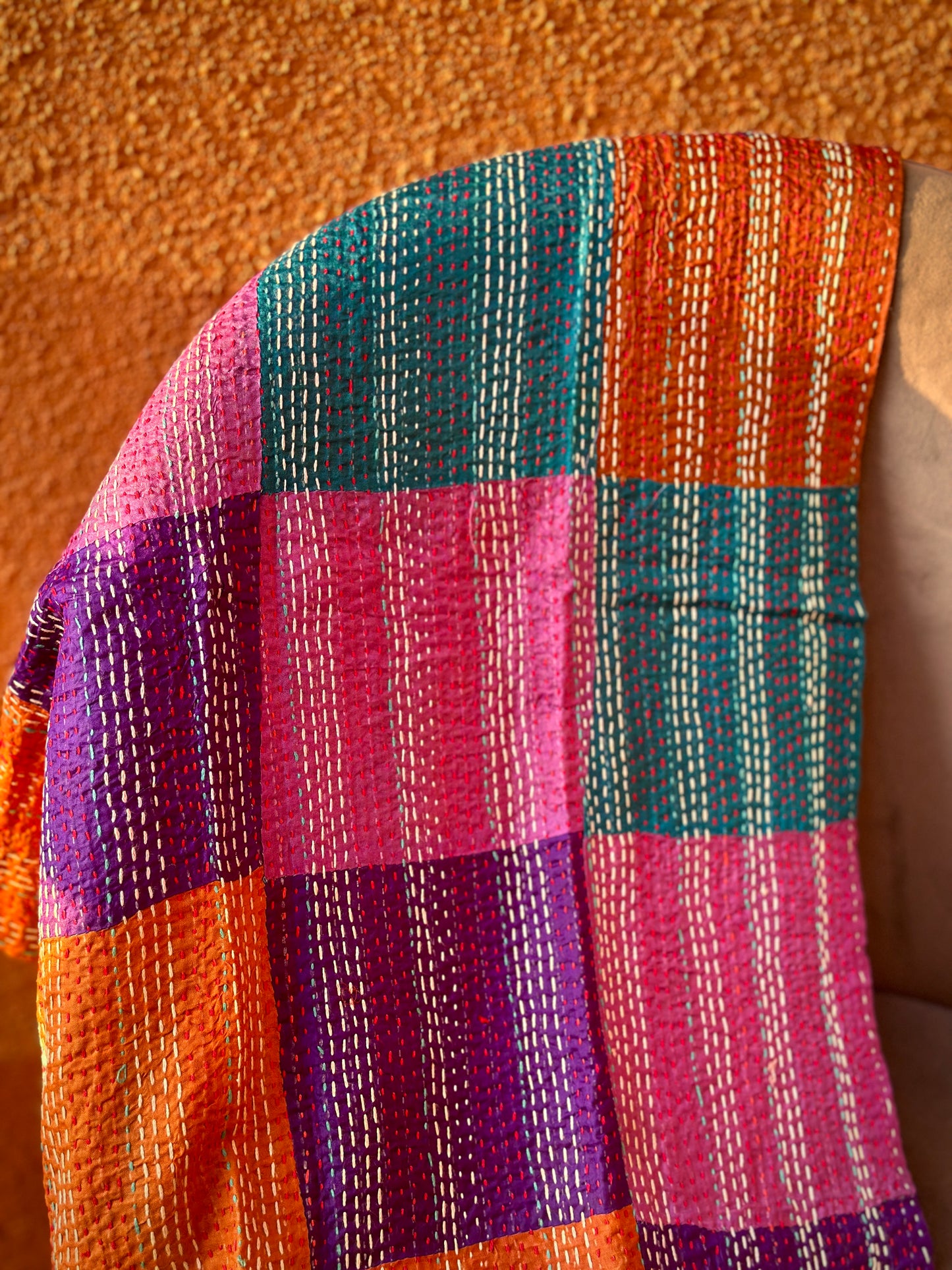Dessert Rose Two-way Pastiche Scarf