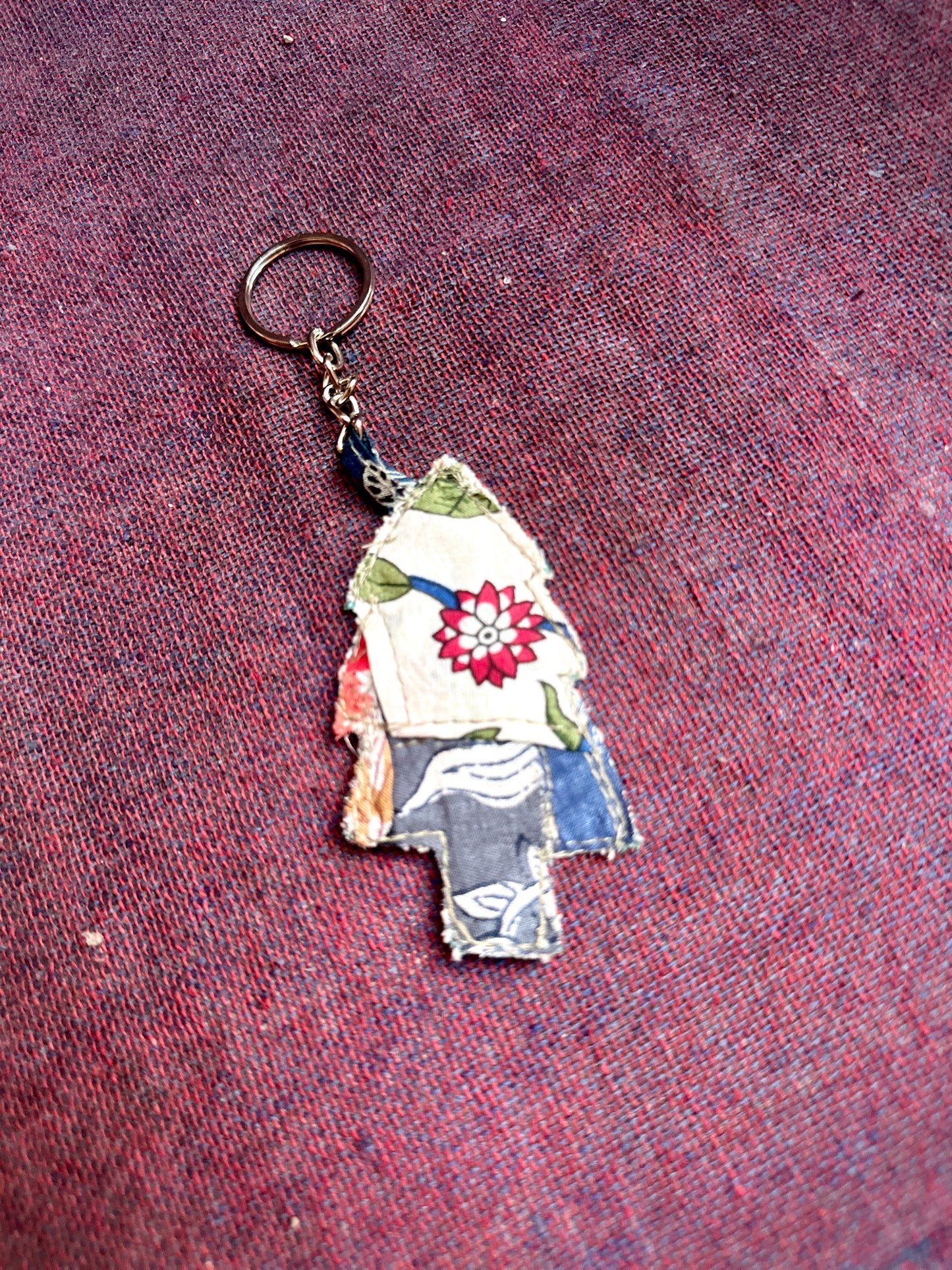Patchwork Christmas Keychains
