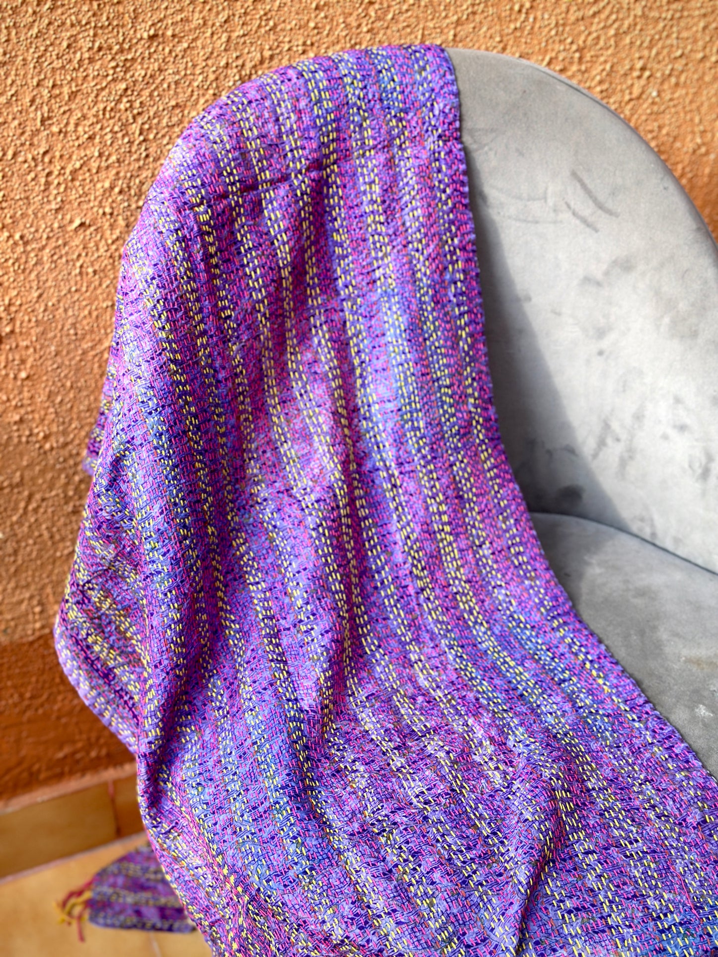 Violets & Lavender Two Way Pastiche Scarf