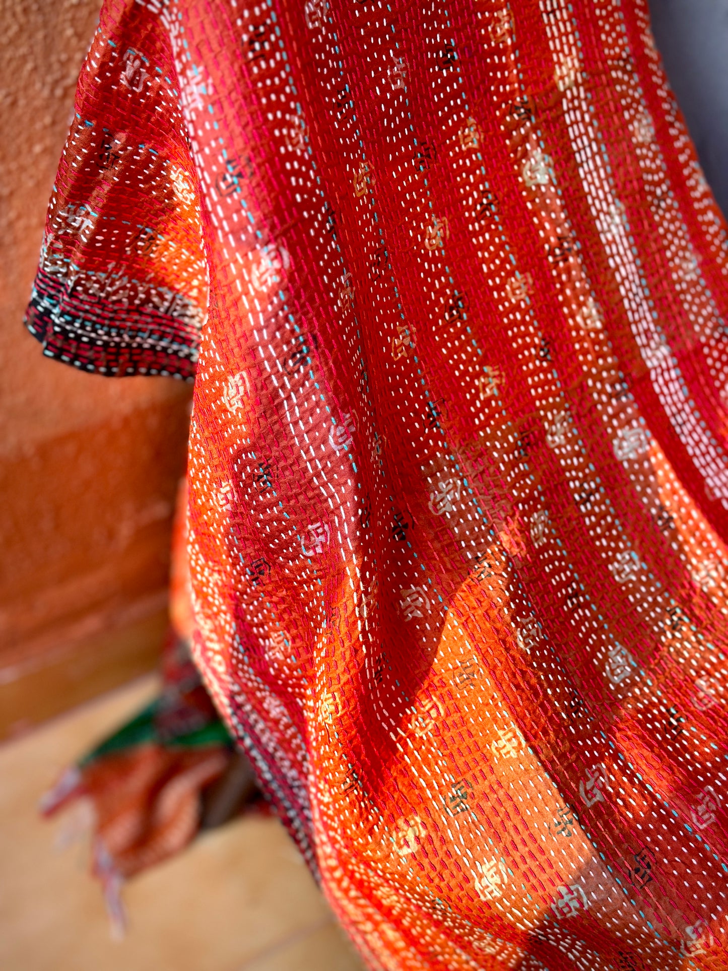 Dessert Rose Two-way Pastiche Scarf