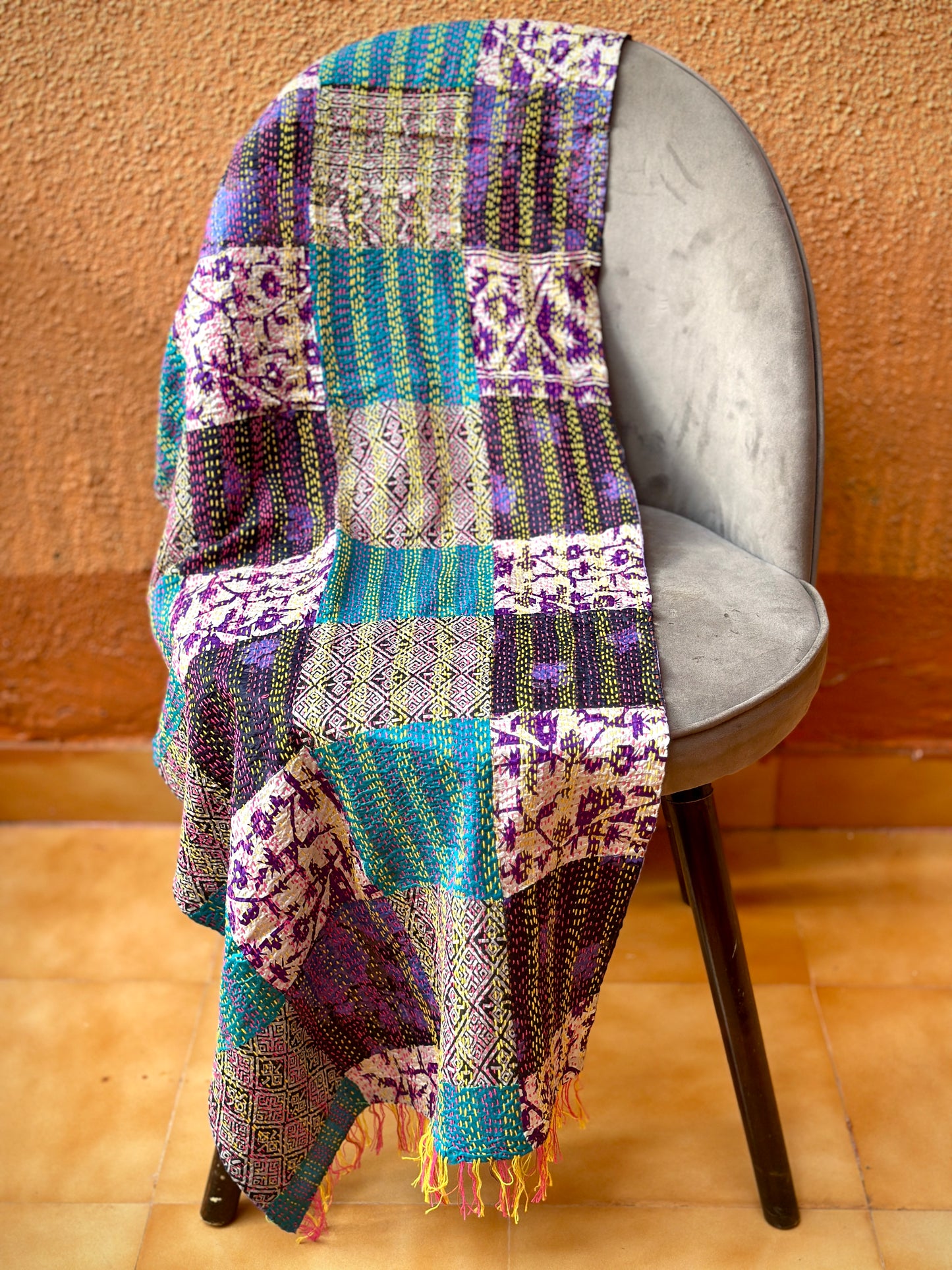 Violets & Lavender Two Way Pastiche Scarf