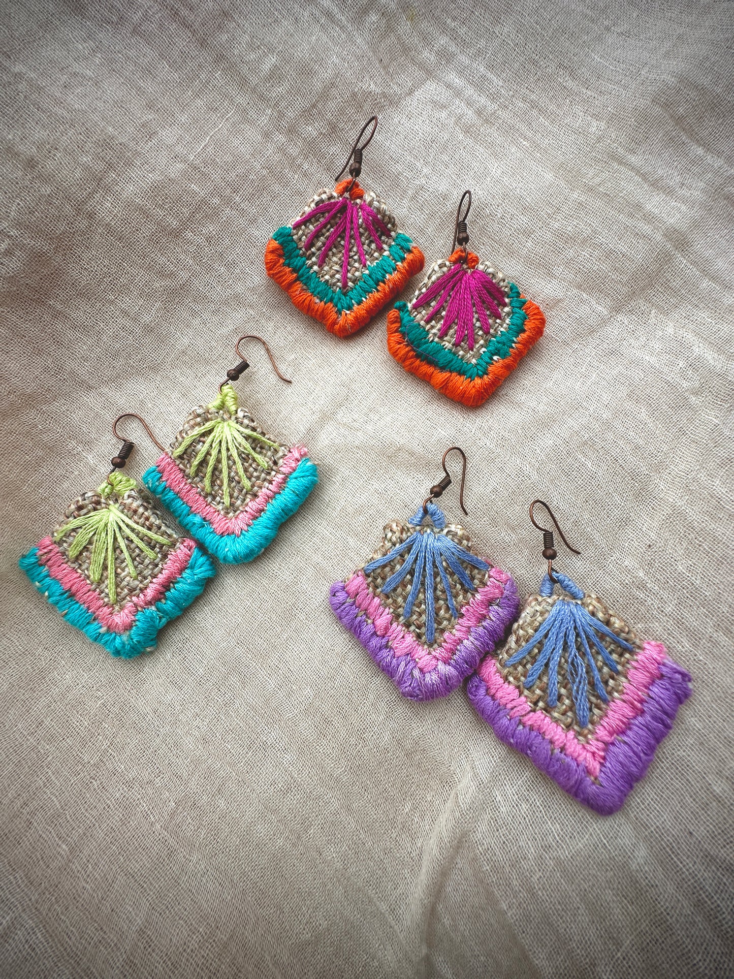 Handmade Jute Earrings