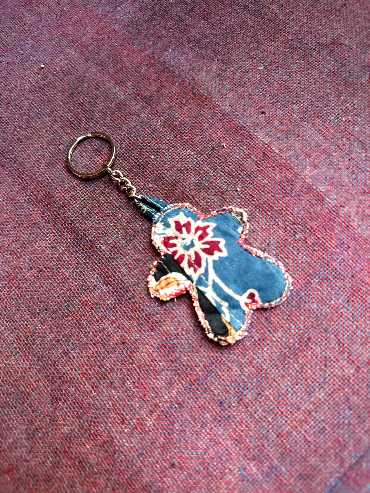 Patchwork Christmas Keychains