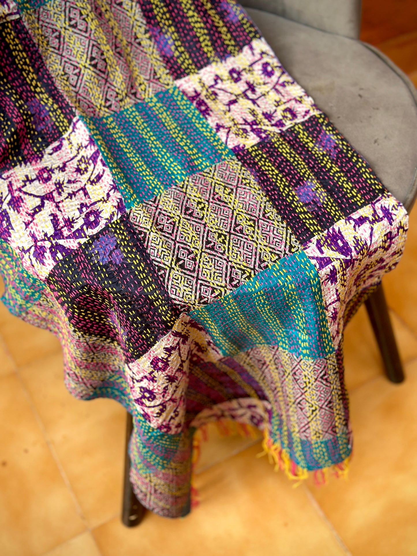 Violets & Lavender Two Way Pastiche Scarf