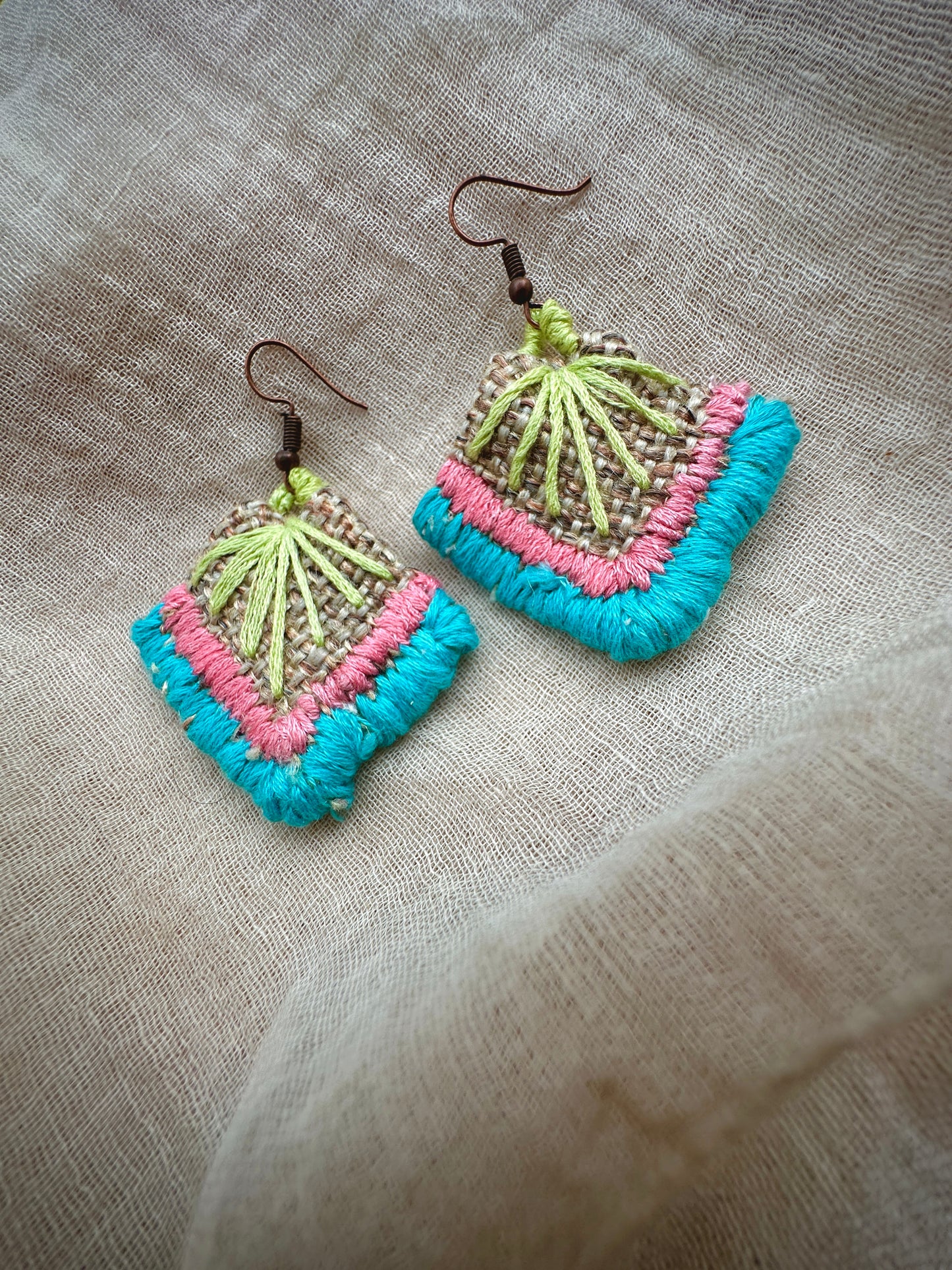Handmade Jute Earrings
