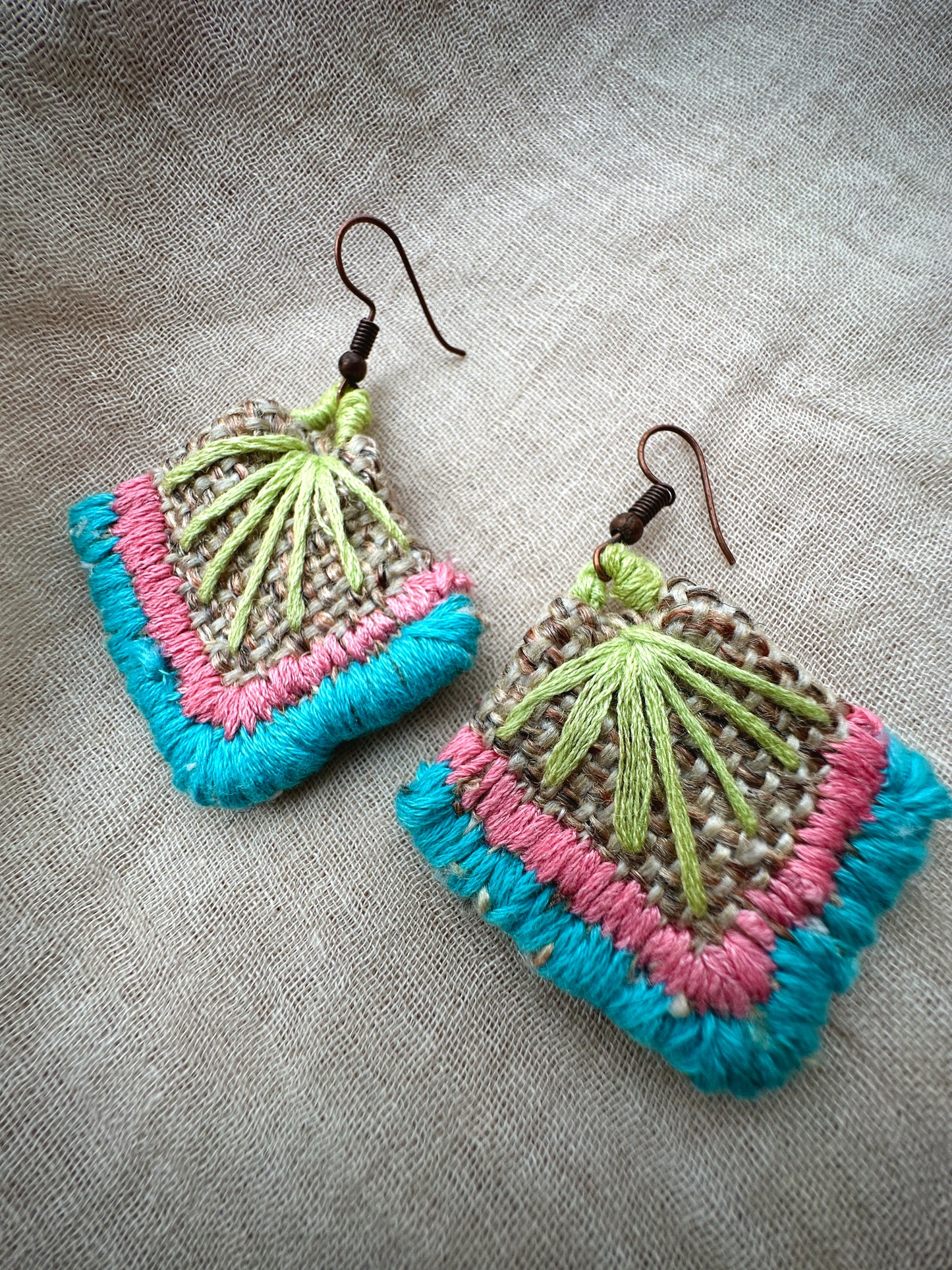 Handmade Jute Earrings