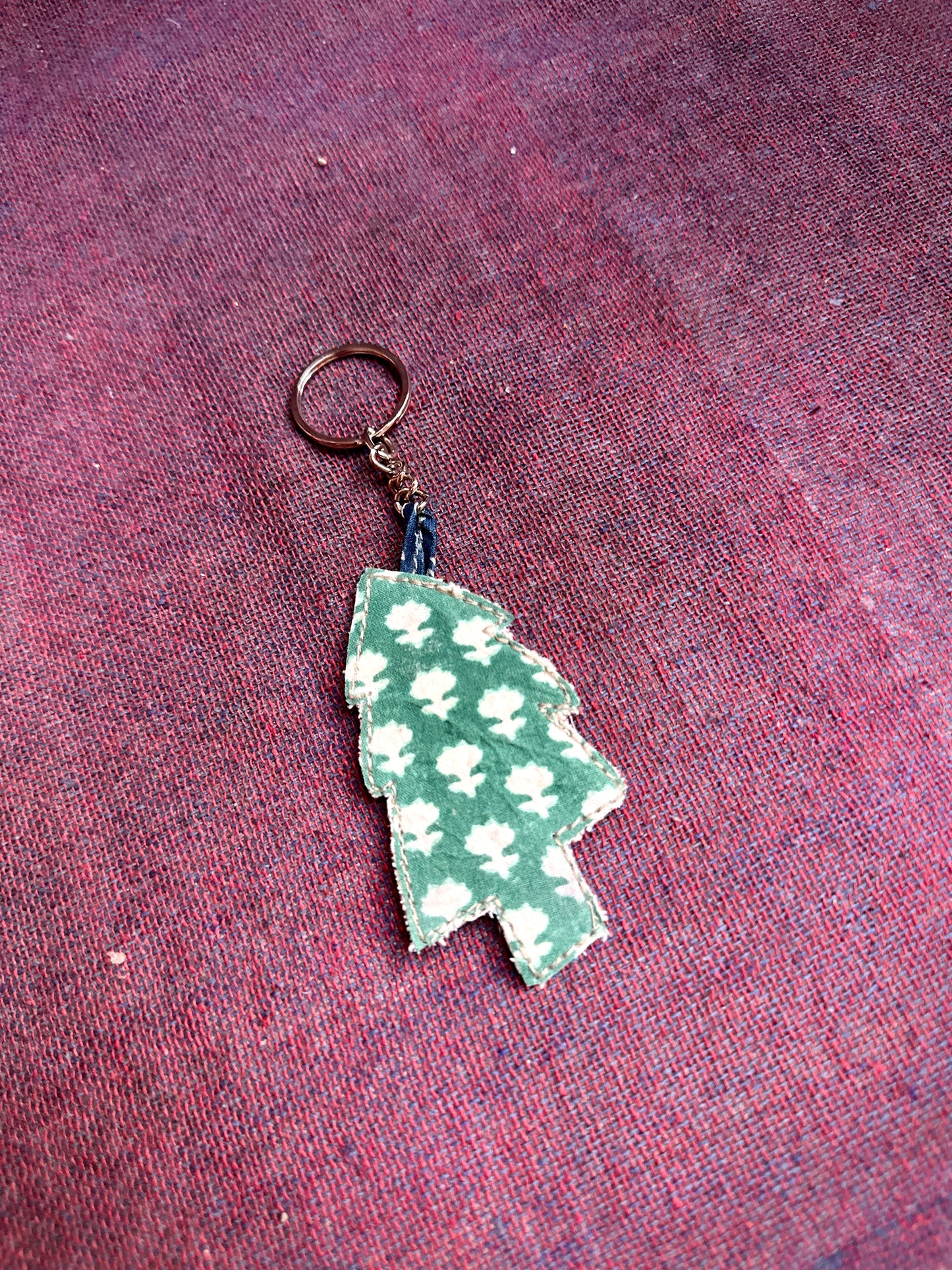 Patchwork Christmas Keychains