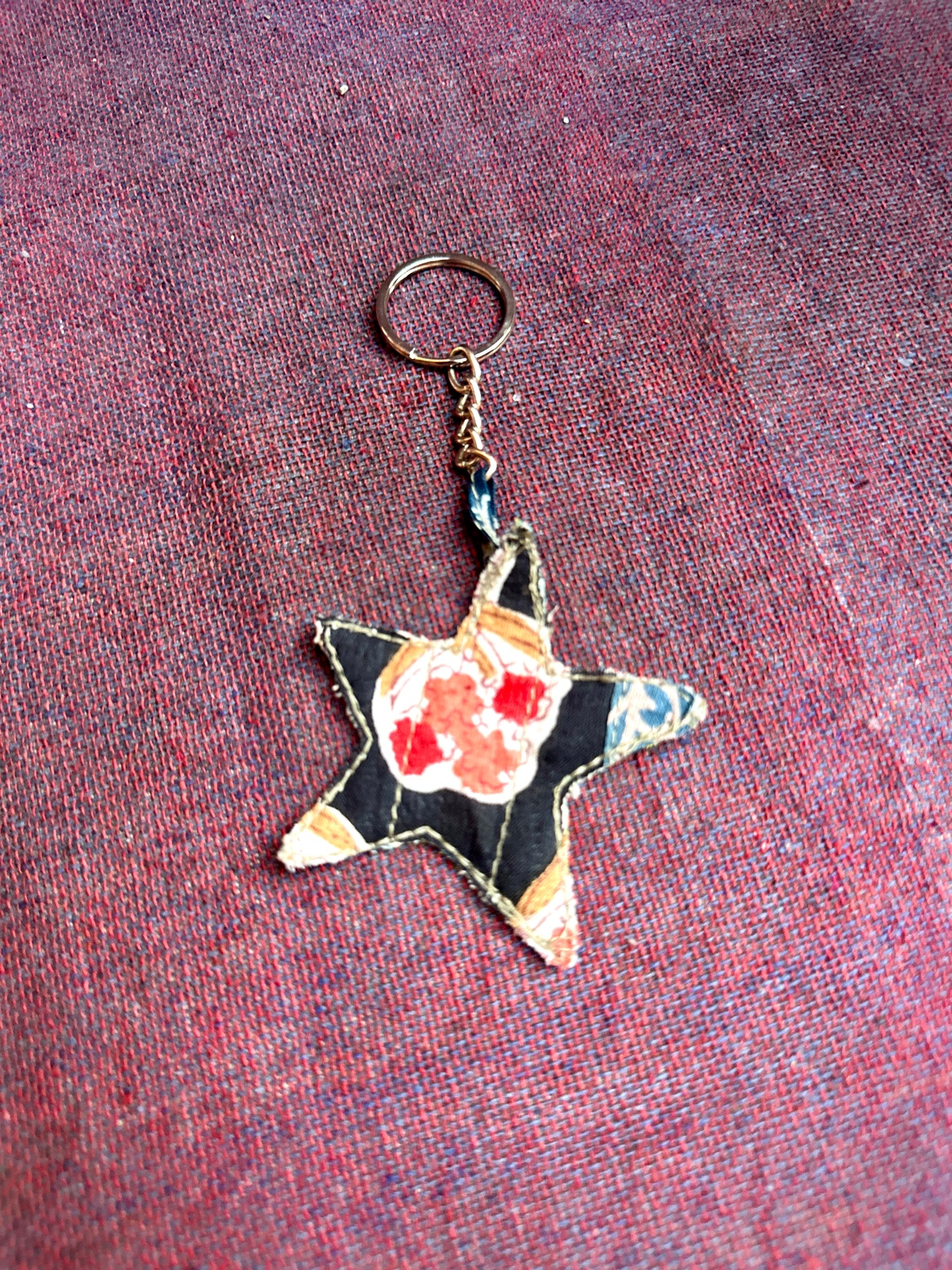 Patchwork Christmas Keychains