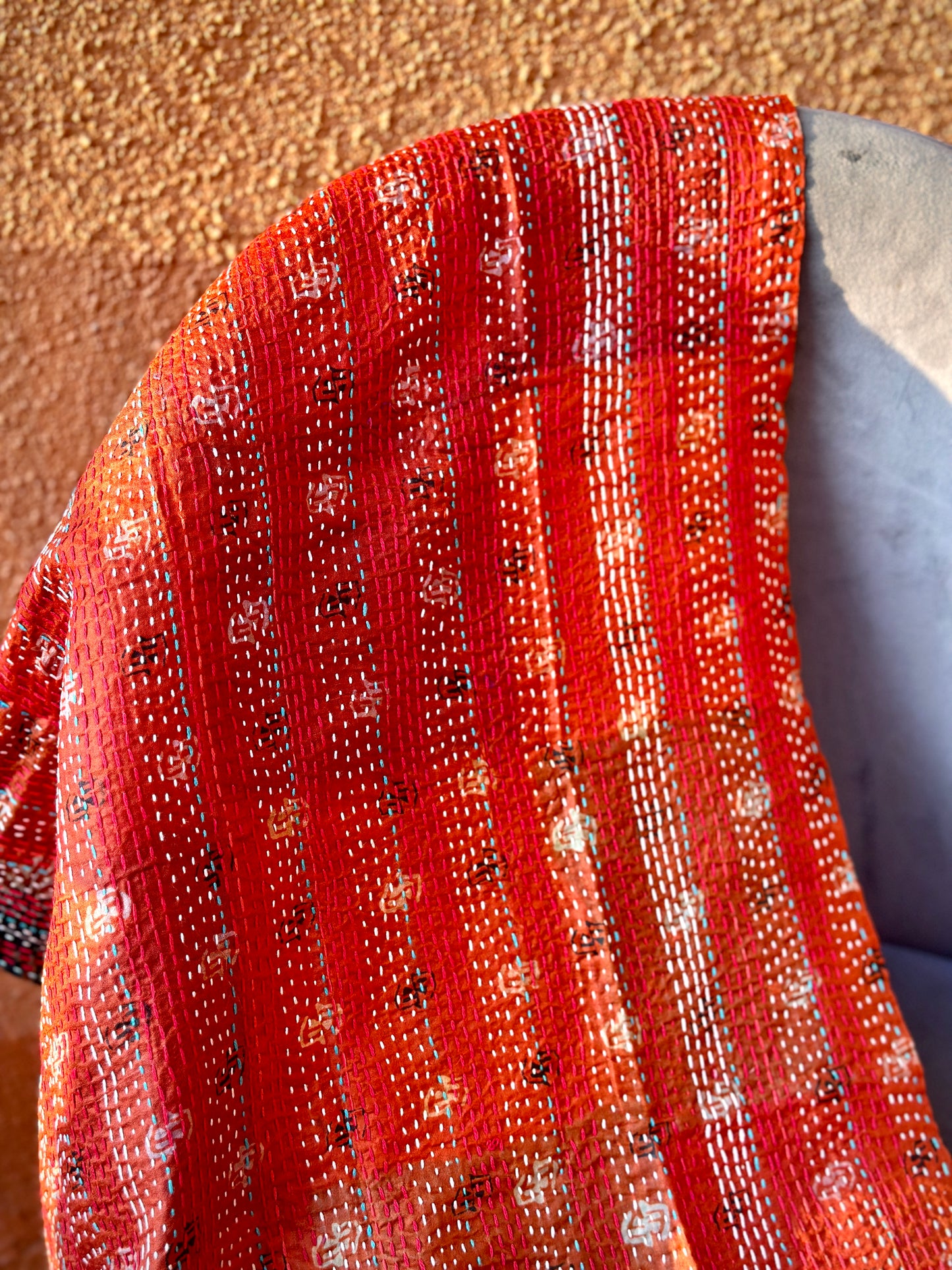 Dessert Rose Two-way Pastiche Scarf