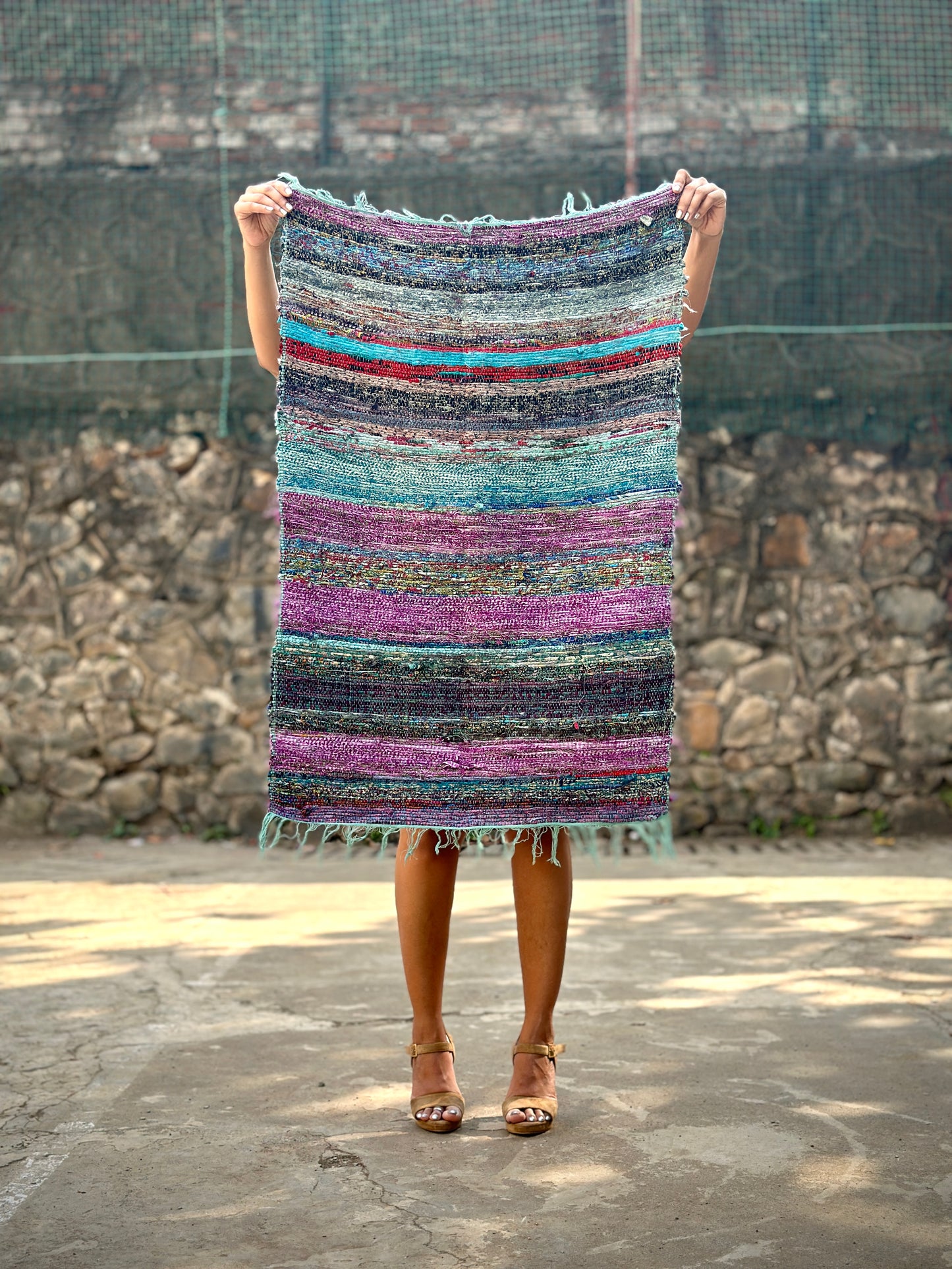 Basket Flower Mini Clout Rug