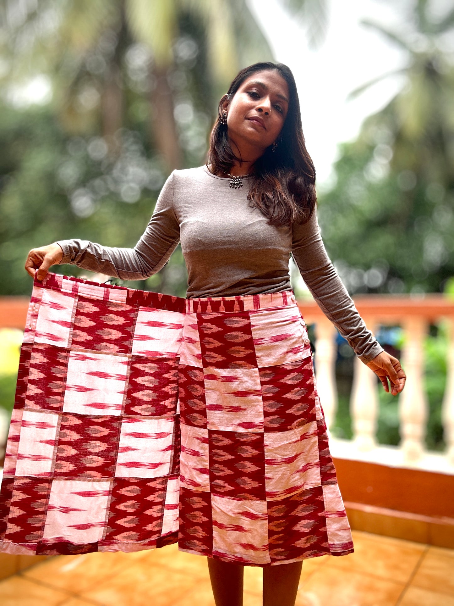 Athangudi Wrap Skirt