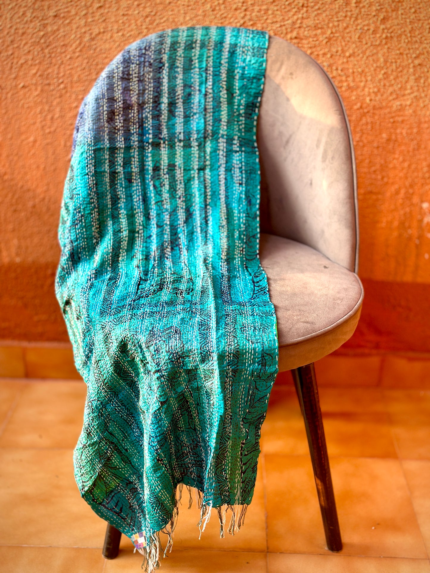 Ocean & River Two-way Pastiche Scarf