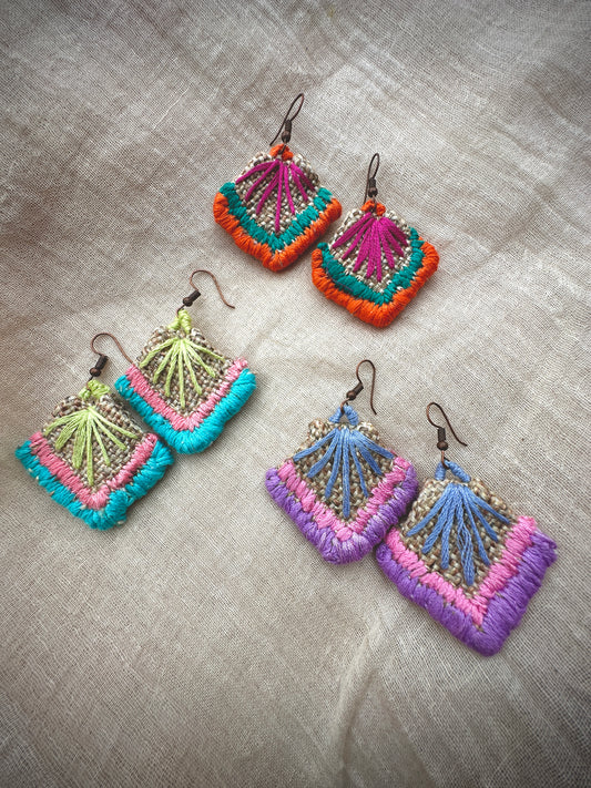 Handmade Jute Earrings