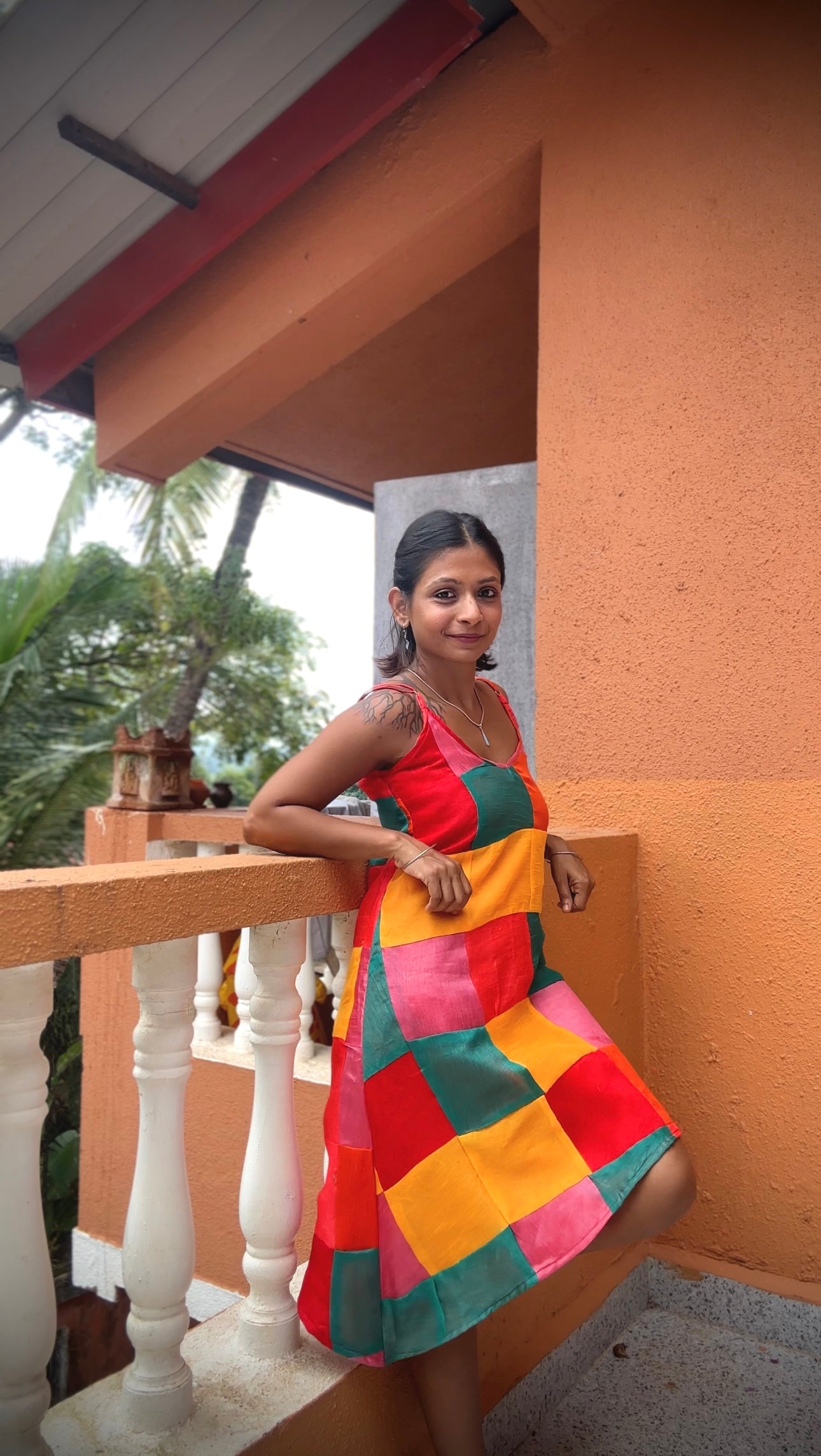 Chromatic Slip Dress