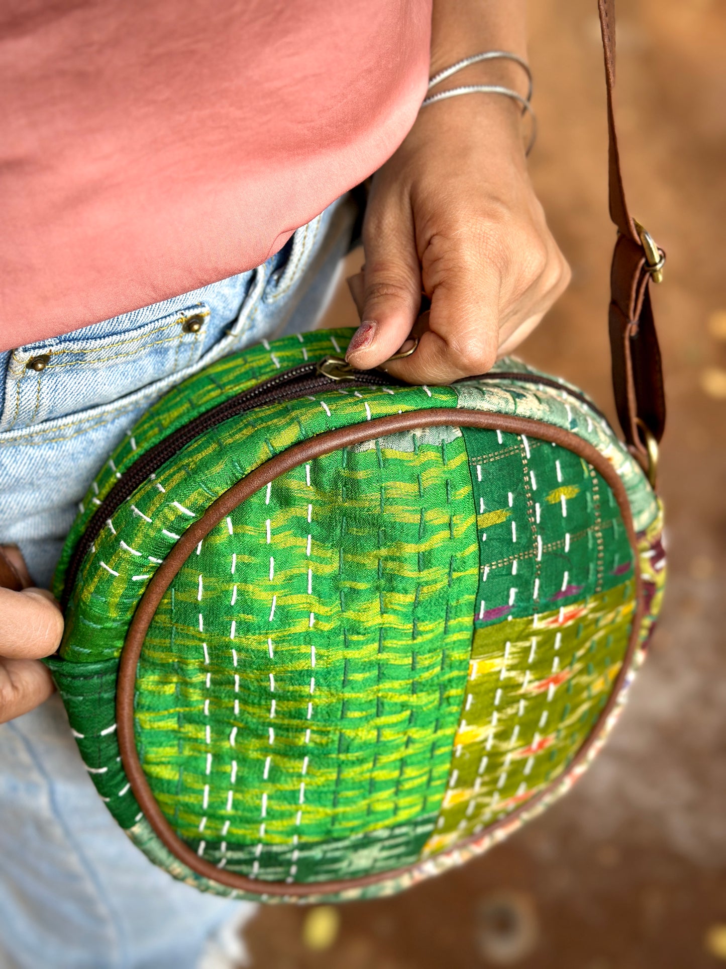 Wanderlust Green Silky Sling