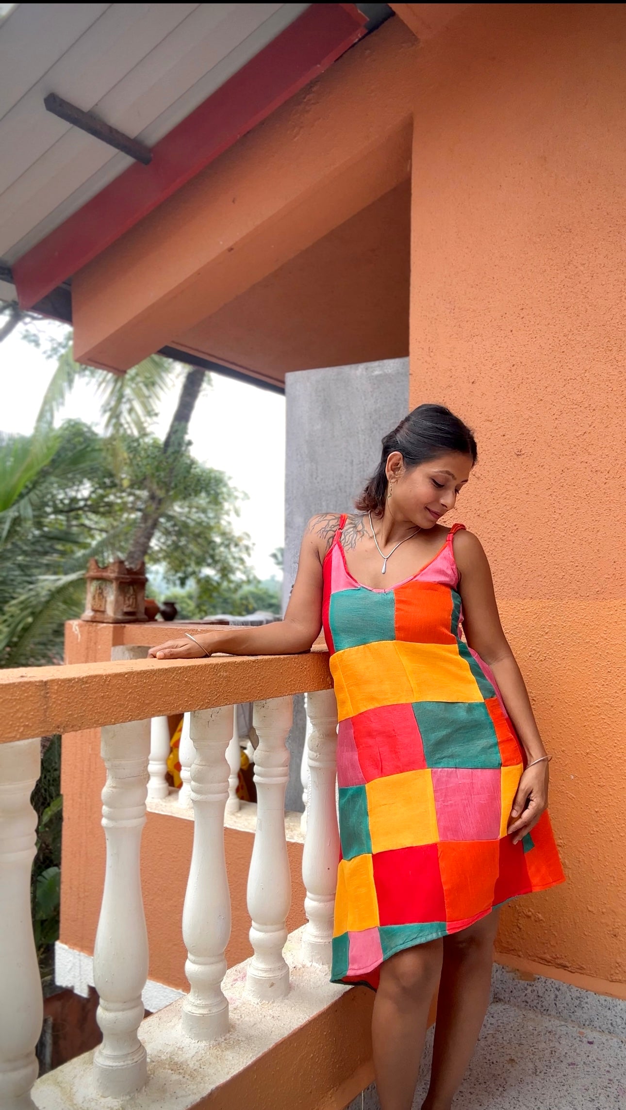 Chromatic Slip Dress