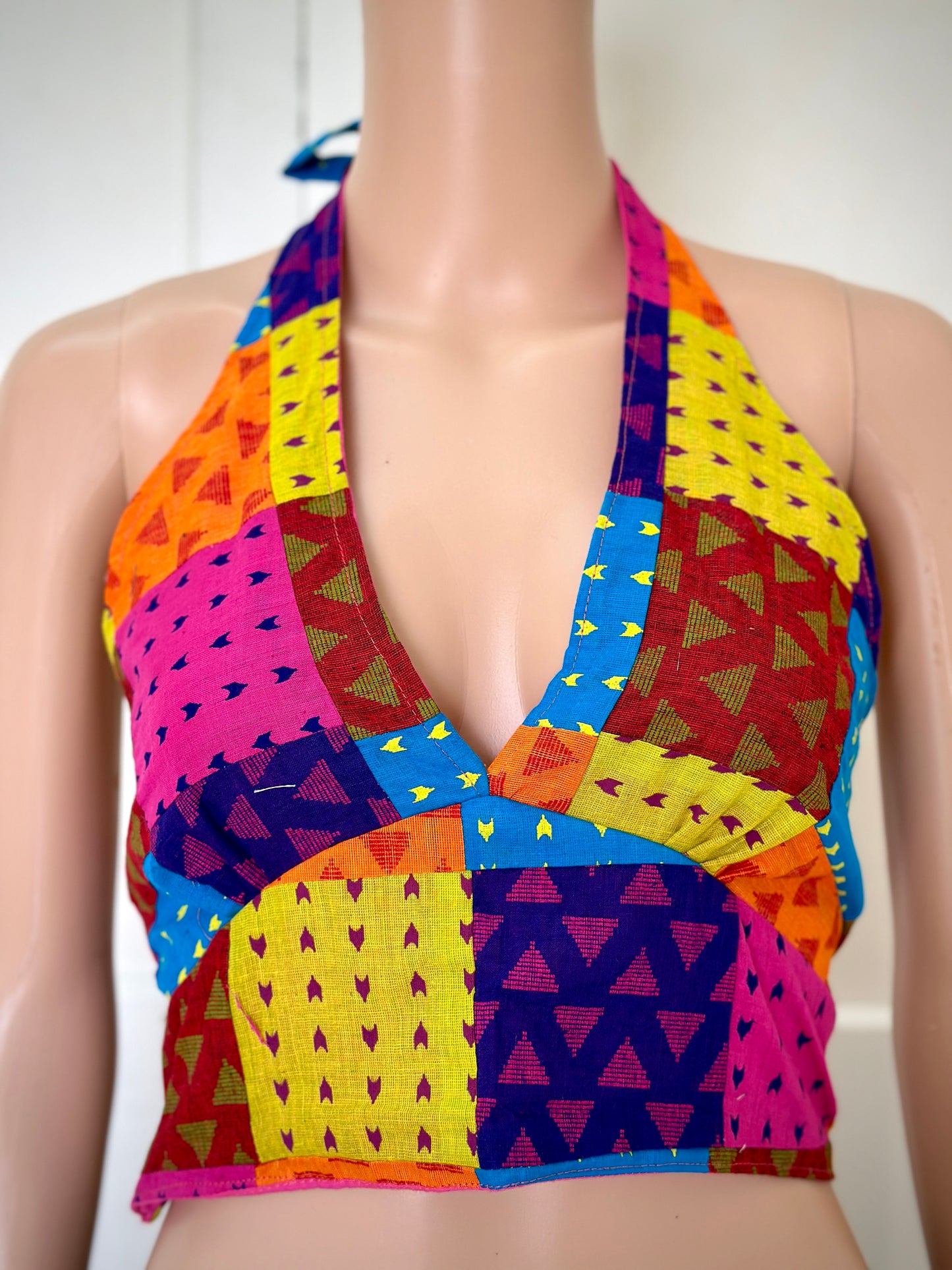 Karaikudi Tie-Back Halter Top